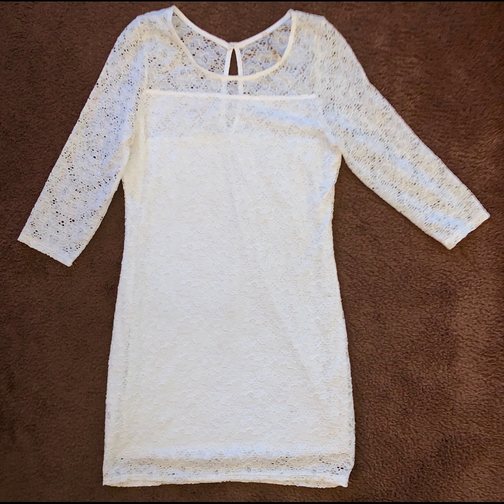 Lace white dress
